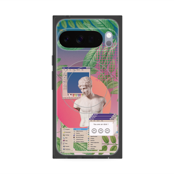 Premium Square Case with Pixelsnap［ vapor wave ］