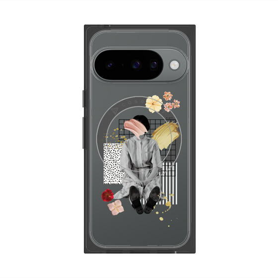 Premium Square Case with Pixelsnap［ Spring Picnic with Flowers ］