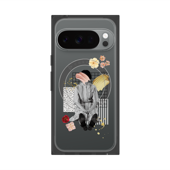 Premium Square Case with Pixelsnap［ Spring Picnic with Flowers ］