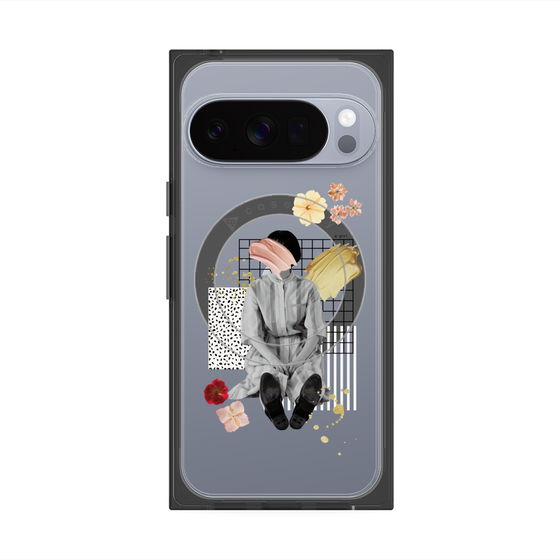 Premium Square Case with Pixelsnap［ Spring Picnic with Flowers ］