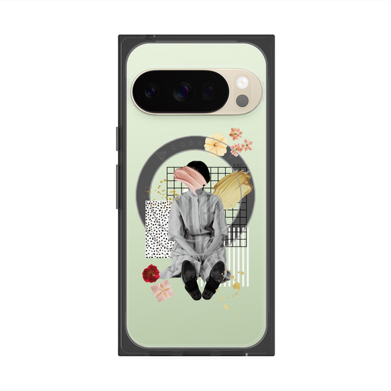 Premium Square Case with Pixelsnap［ Spring Picnic with Flowers ］