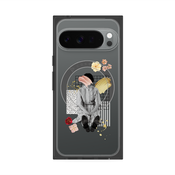 Premium Square Case with Pixelsnap［ Spring Picnic with Flowers ］