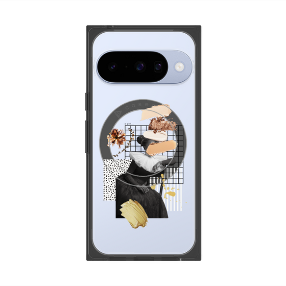 Premium Square Case with Pixelsnap［ Artistic Fall in Beige ］