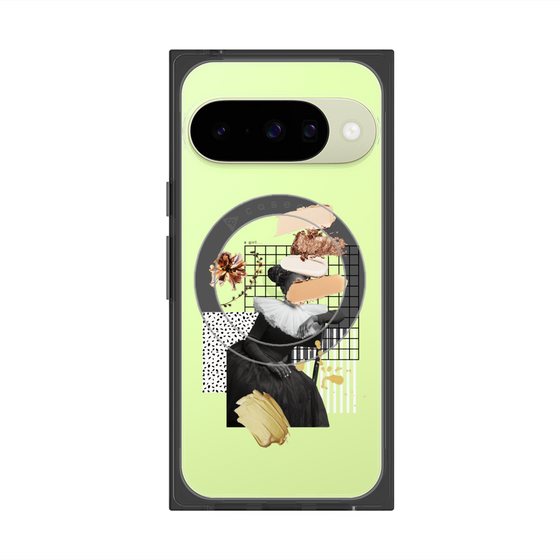 Premium Square Case with Pixelsnap［ Artistic Fall in Beige ］