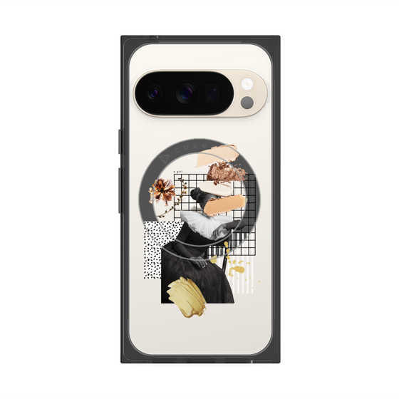 Premium Square Case with Pixelsnap［ Artistic Fall in Beige ］