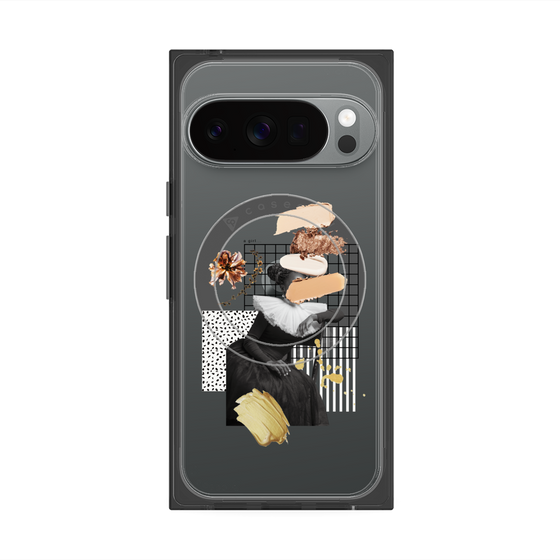 Premium Square Case with Pixelsnap［ Artistic Fall in Beige ］