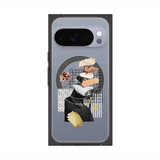 Premium Square Case with Pixelsnap［ Artistic Fall in Beige ］