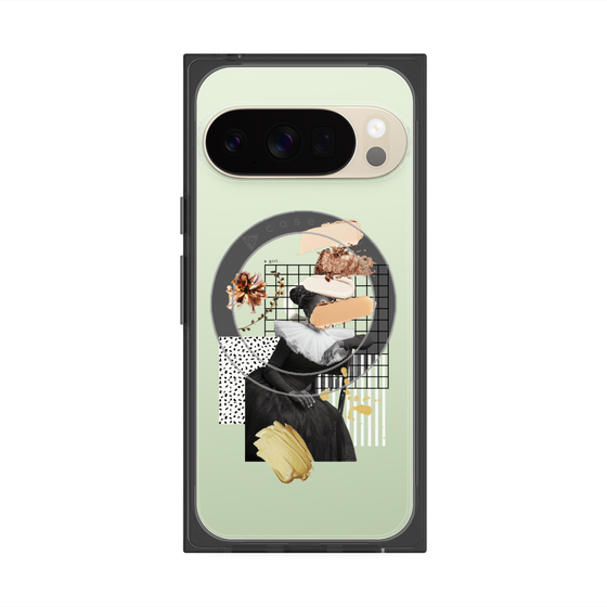 Premium Square Case with Pixelsnap［ Artistic Fall in Beige ］