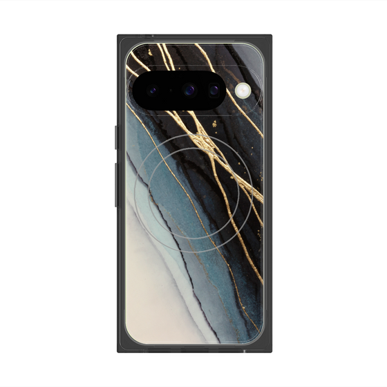 Premium Square Case with Pixelsnap［ Marble Black ］