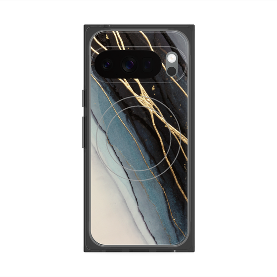 Premium Square Case with Pixelsnap［ Marble Black ］