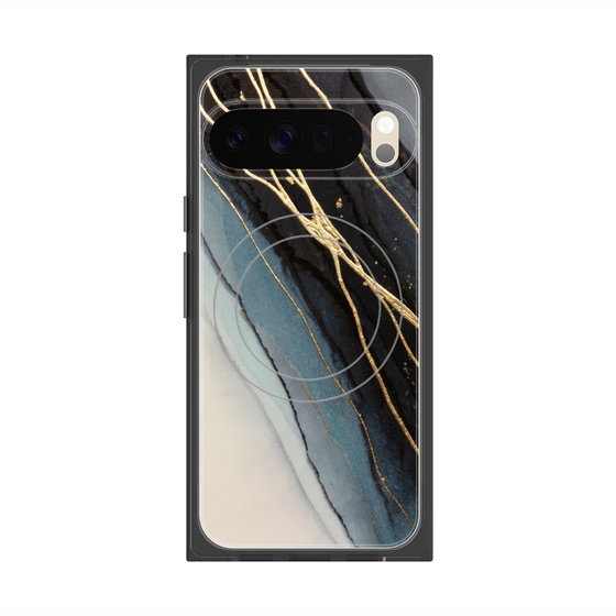 Premium Square Case with Pixelsnap［ Marble Black ］