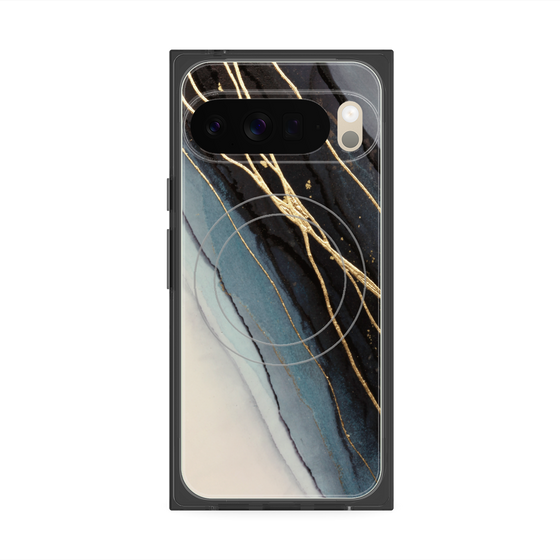 Premium Square Case with Pixelsnap［ Marble Black ］