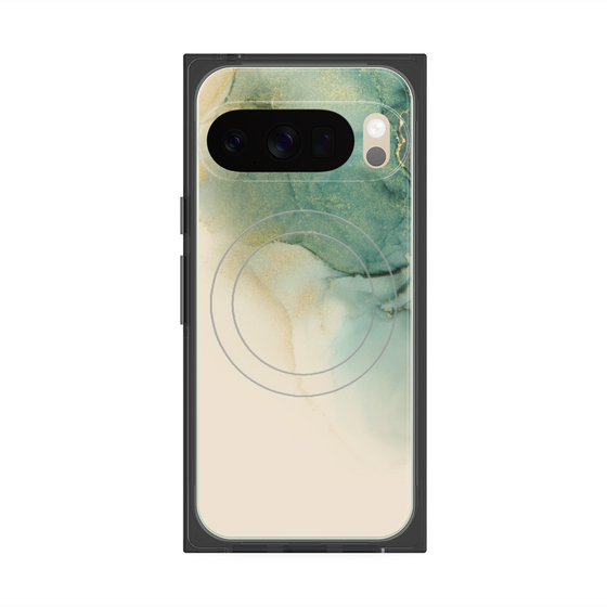 Premium Square Case with Pixelsnap［ Marble Green ］