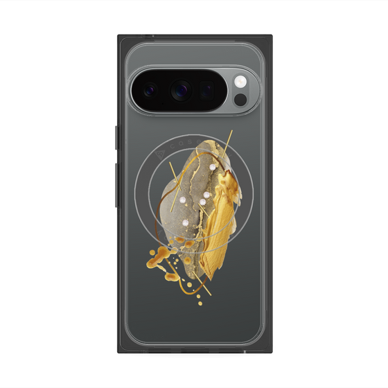 Premium Square Case with Pixelsnap［ Nuance Painting Gray ］