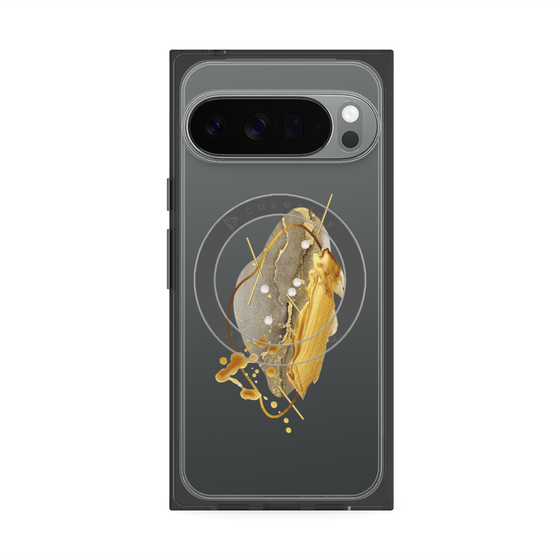 Premium Square Case with Pixelsnap［ Nuance Painting Gray ］