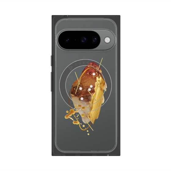 Premium Square Case with Pixelsnap［ Nuance Painting Brown ］