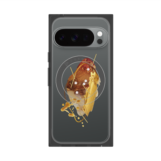 Premium Square Case with Pixelsnap［ Nuance Painting Brown ］