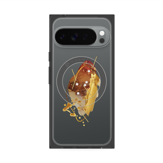 Premium Square Case with Pixelsnap［ Nuance Painting Brown ］