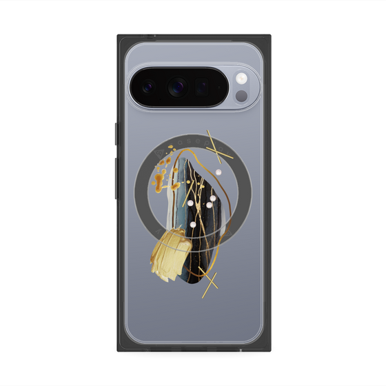 Premium Square Case with Pixelsnap［ Nuance Painting Black ］