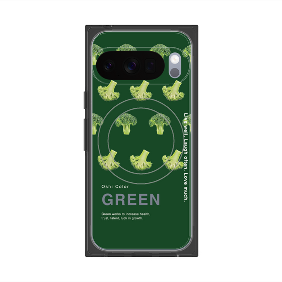 Premium Square Case with Pixelsnap［ GREEN-Broccoli ］