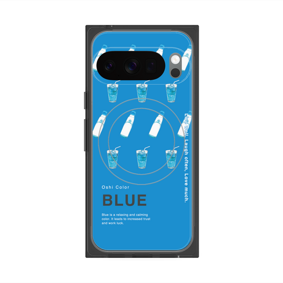 Premium Square Case with Pixelsnap［ BLUE-Ramune soda ］