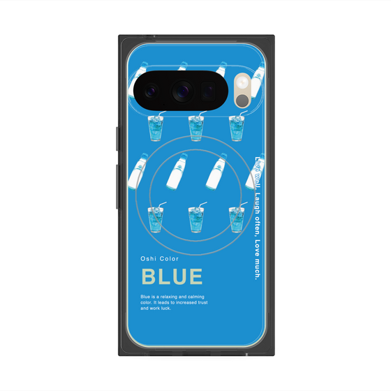 Premium Square Case with Pixelsnap［ BLUE-Ramune soda ］