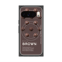 Premium Square Case with Pixelsnap［ BROWN-Chocolate ］