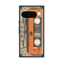 Premium Square Case with Pixelsnap［ RETORO CASSETTE TAPE - Skeleton Orange ］