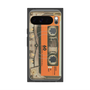 Premium Square Case with Pixelsnap［ RETORO CASSETTE TAPE - Skeleton Orange ］