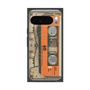 Premium Square Case with Pixelsnap［ RETORO CASSETTE TAPE - Skeleton Orange ］