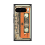 Premium Square Case with Pixelsnap［ RETORO CASSETTE TAPE - Skeleton Orange ］