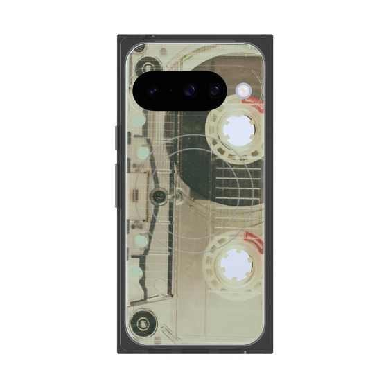 Premium Square Case with Pixelsnap［ RETORO CASSETTE TAPE - Skeleton Red ］