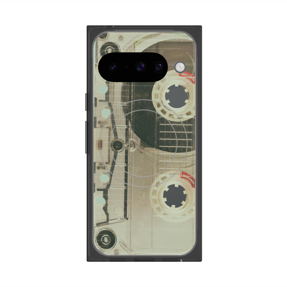 Premium Square Case with Pixelsnap［ RETORO CASSETTE TAPE - Skeleton Red ］