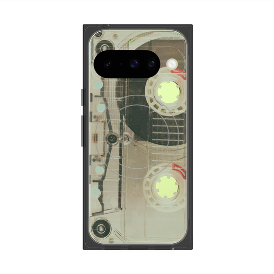 Premium Square Case with Pixelsnap［ RETORO CASSETTE TAPE - Skeleton Red ］