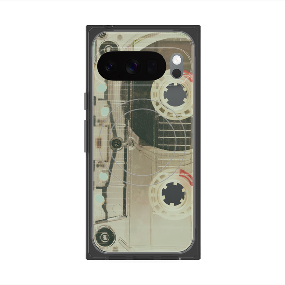 Premium Square Case with Pixelsnap［ RETORO CASSETTE TAPE - Skeleton Red ］