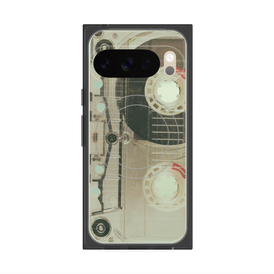 Premium Square Case with Pixelsnap［ RETORO CASSETTE TAPE - Skeleton Red ］