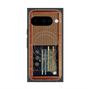 Premium Square Case with Pixelsnap［ RETORO RADIO - Brown ］