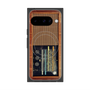 Premium Square Case with Pixelsnap［ RETORO RADIO - Brown ］