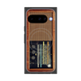 Premium Square Case with Pixelsnap［ RETORO RADIO - Brown ］