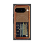 Premium Square Case with Pixelsnap［ RETORO RADIO - Brown ］