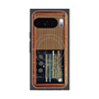 Premium Square Case with Pixelsnap［ RETORO RADIO - Brown ］