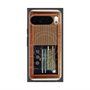 Premium Square Case with Pixelsnap［ RETORO RADIO - Brown ］