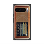 Premium Square Case with Pixelsnap［ RETORO RADIO - Brown ］
