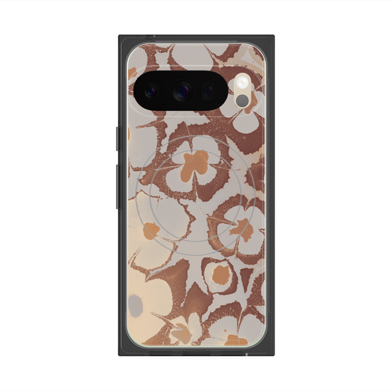 Premium Square Case with Pixelsnap［ y2k(Year2000) - Flower - Pink Beige ］