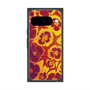 Premium Square Case with Pixelsnap［ y2k(Year2000) - Flower - Orange purple ］