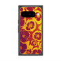 Premium Square Case with Pixelsnap［ y2k(Year2000) - Flower - Orange purple ］