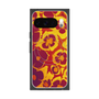 Premium Square Case with Pixelsnap［ y2k(Year2000) - Flower - Orange purple ］