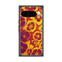 Premium Square Case with Pixelsnap［ y2k(Year2000) - Flower - Orange purple ］