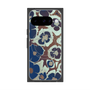 Premium Square Case with Pixelsnap［ y2k(Year2000) - Flower - Brown Navy ］