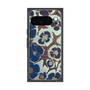 Premium Square Case with Pixelsnap［ y2k(Year2000) - Flower - Brown Navy ］